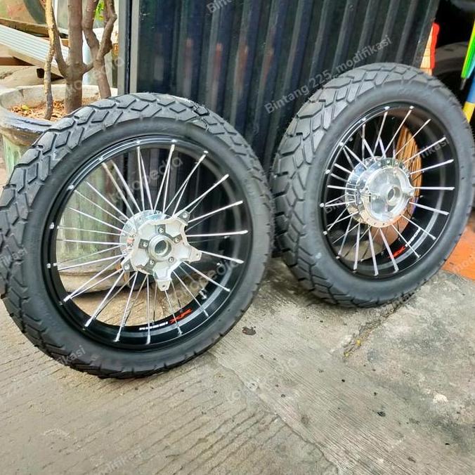 VELG JARI JARI TUBLES CB150X LENGKAP BAN DUAL PURPOSE  PNP