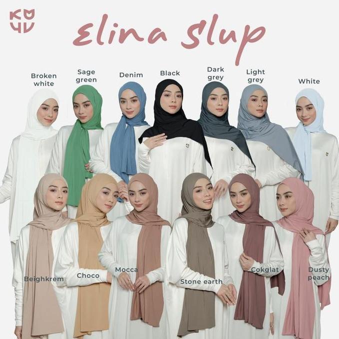 Koyu Hijab Elina Pashmina Instan Slup - Pashmina Instan KOYU HIJAB