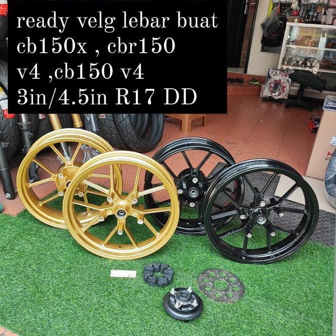 VELG LEBAR CBR 150R V4 CB 150 X CBR 150 V4 DOUBLE DISK DEPAN CB150X