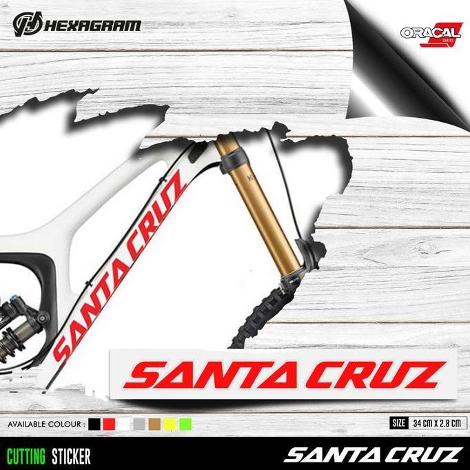 Cutting Sticker Frame Sepeda Santa Cruz | Stiker Sepeda Santa Cruz Ready