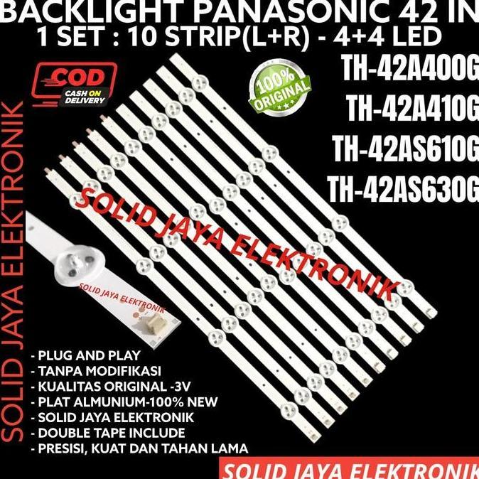 HARGA SAHABAT - BACKLIGHT TV LED PANASONIC 42 INC TH 42AS610G 42AS630G LAMPU BL 8K 3V