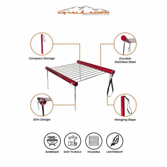 Dhaulagiri Folding Mini Grill Barbeque - Alat Grill Lipat Dhaulagiri
