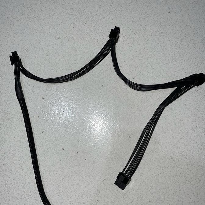 TERMURAH - kabel modular pcie 8 pin to 6 2 pin cabang 3 kabel modular 8pin mining