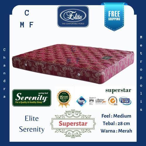 Springbed Elite Serenity Superstars (Tanpa Dipan, hanya Springbed)