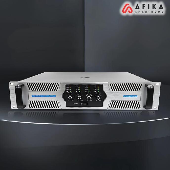 KLUDENG Power Amplifier Professional 4 Channels Home Theatre 1400W