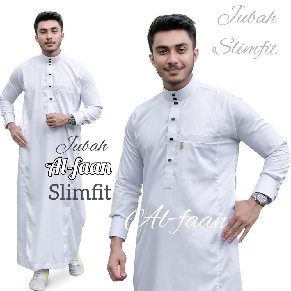 TERBARU PROMO Jubah Gamis Pria Dewasa AL FAAN Terbaru Mewah Premium