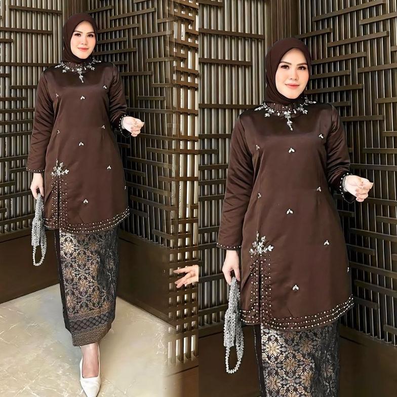 BEST SELLER SETELAN KEBAYA KURUNG MELAYU TAFETA PAYET // KEBAYA KURUNG TAFETA PAYET // BAJU KURUNG T