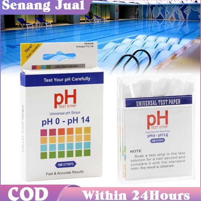 WHESTLI 100 Pcs Kertas Lakmus PH Air / Kertas Indikator Universal PH Indikator / Kertas PH Meter