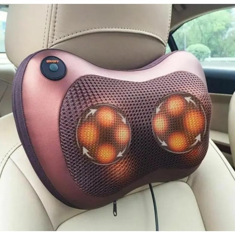READY PROMO ALAT PIJA BANTAL PIJAT 8 BOLA PORTABLE CAR HOME MASAAGE PILLOW BANTAL PIJAT8