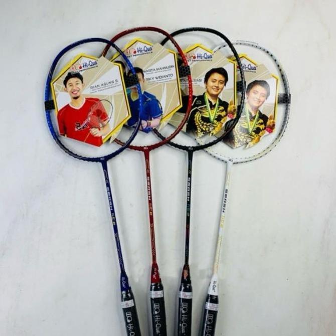Raket Badminton Hq Hi-Qua Hiqua Smash Lite Kuat 32Lbs Original