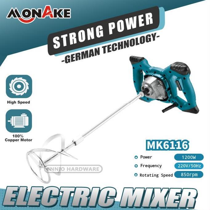 MONAKE Mesin Pengaduk Cat / Electric Mixer / Paint Mixer MK6116