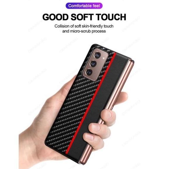 SAMSUNG Z FLIP 1/Z FLIP 2/SAMSUNG Z FOLD 2 CASING COVER MOTIF CARBON