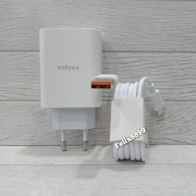 Charger infinix Original 33W Type C Fast Charging Infinix Note 8 -
