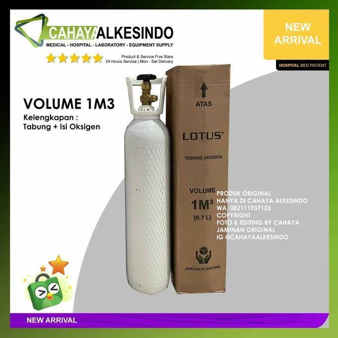 TERMURAH - Tabung Oksigen 1m3 + Isi Oxygen