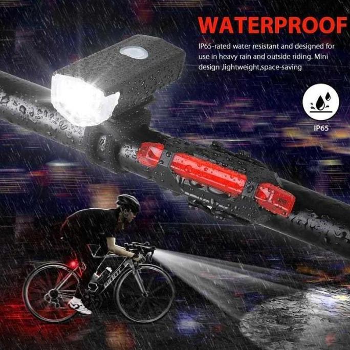 Promo Goofy Lampu Sepeda Led Usb Rechargeable Waterproof - Sfit5227 Cod