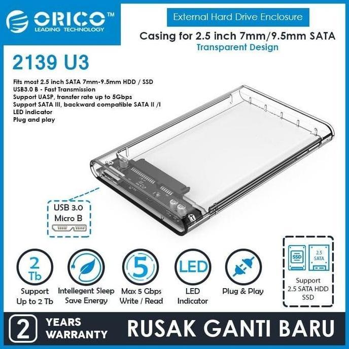 NEW HDD Enclosure Orico 2139U3