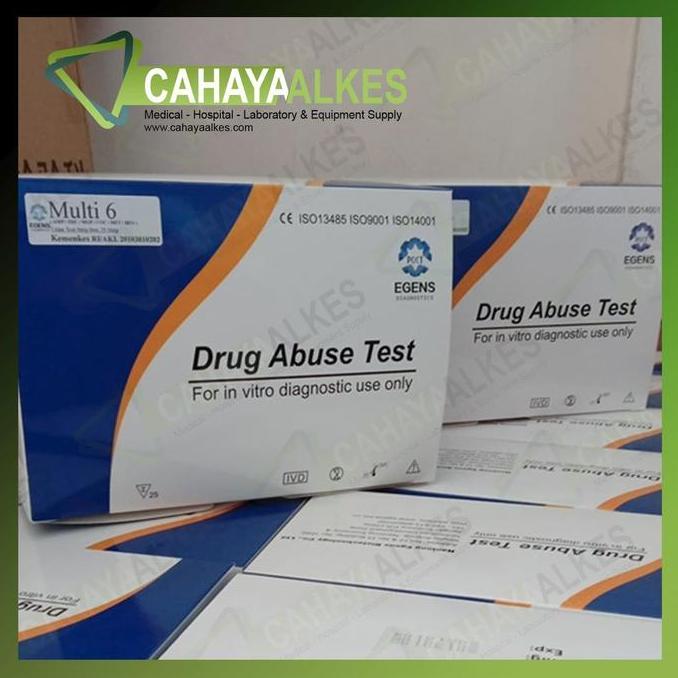 TERBARU - Rapid Test Narkoba- 6 Parameter Egens | Alat Tes Multidrug 6P
