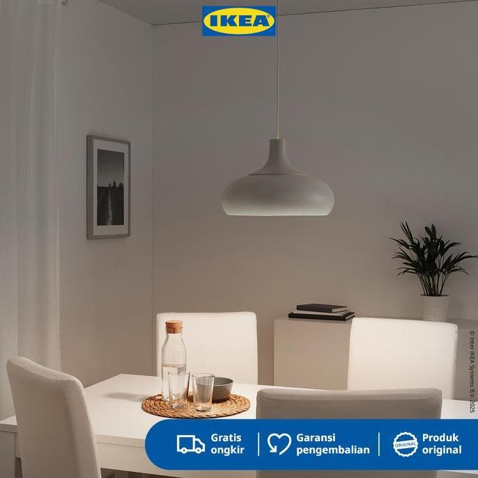 Promo Ikea Vaxjo Lampu Gantung Krem Minimalis 38Cm Plastik