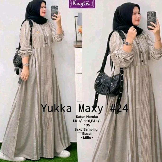Gamis Yuka Maxy #27 Katun Haruka gamis Muslim AS
