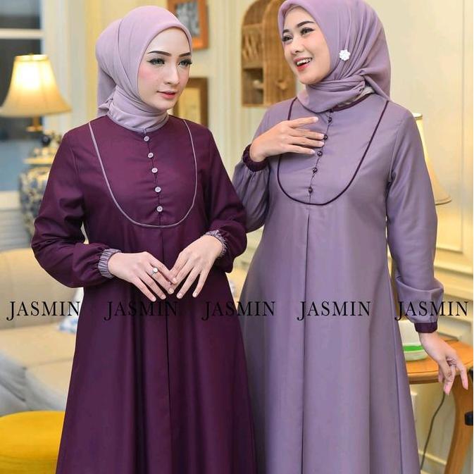 gamis kombinasi gamis katun toyobo gamis muslim gamis polos K. 002 AS