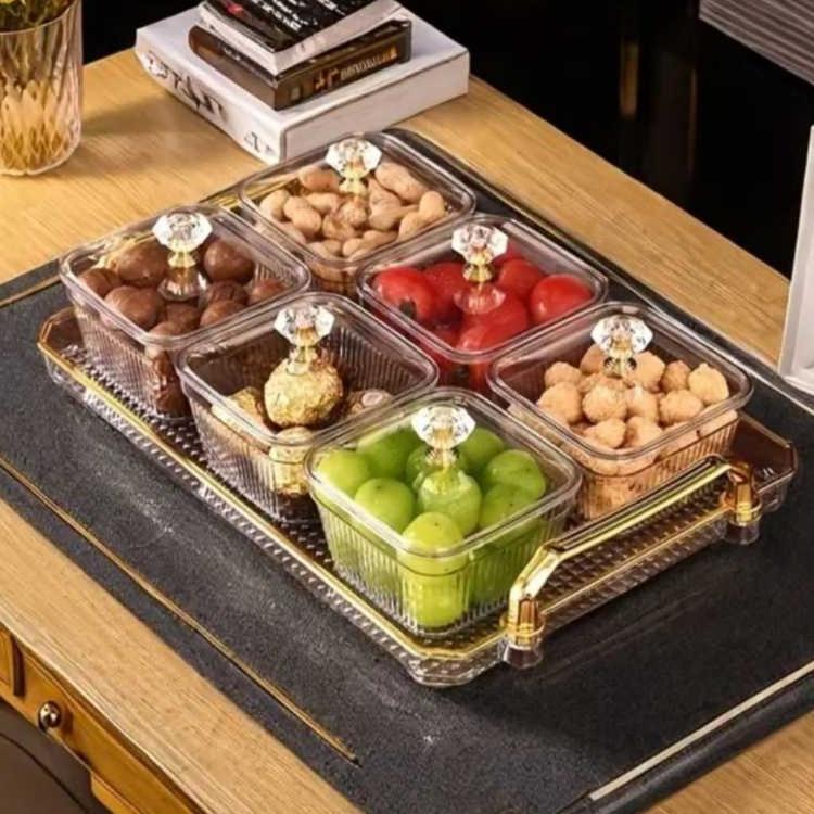 Harga Miring Snack Tray Toples Set Nampan Toples Permen Minimalis Toples Lebaran Snack Tray Tempat C