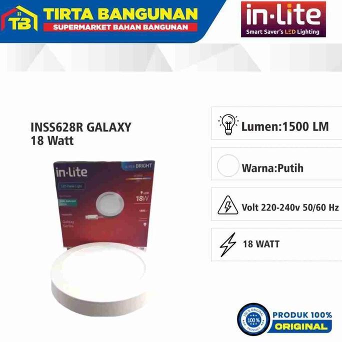 Sale In-Lite Inss628R Galaxy Downlight Outbow Led / Lampu Panel Outbow