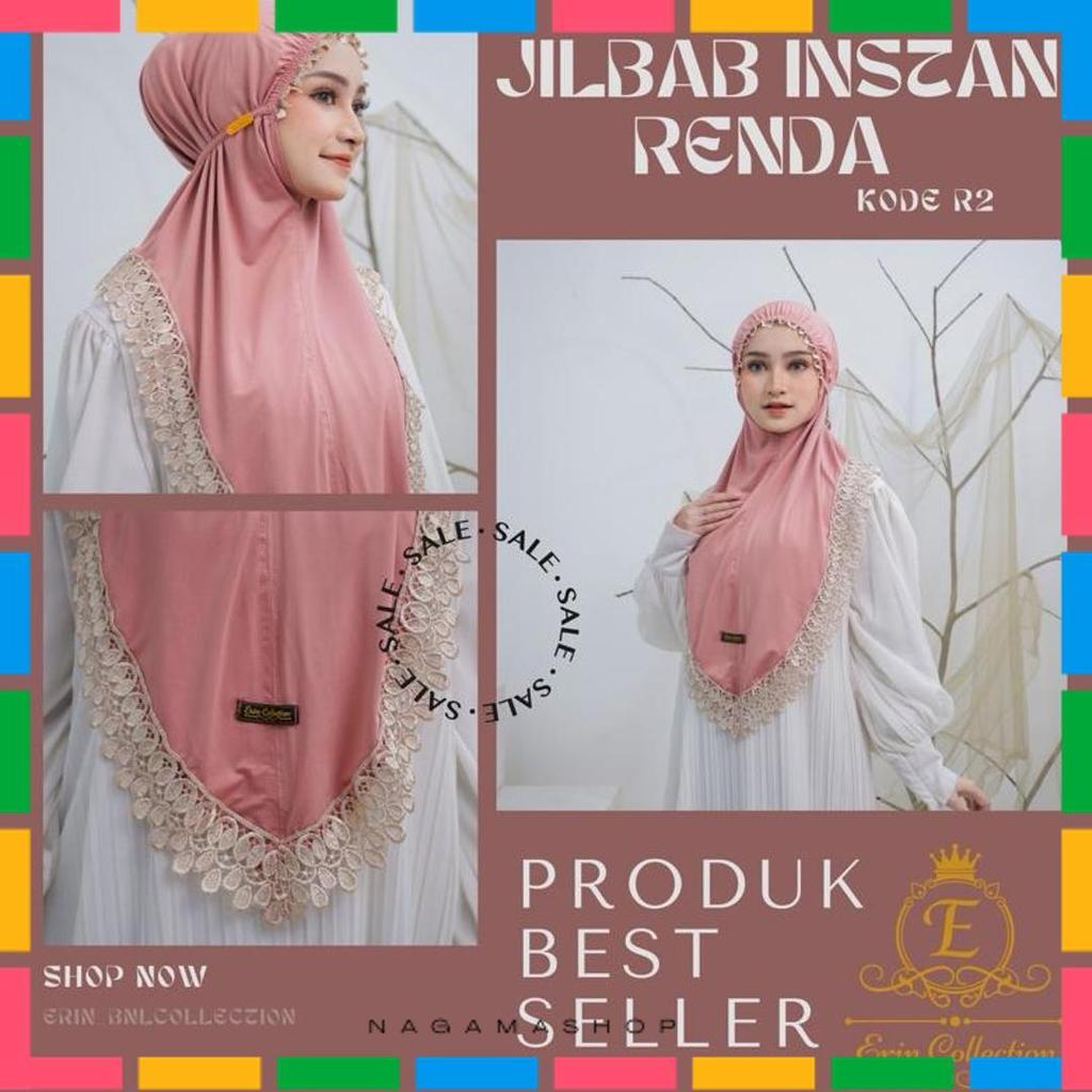 Hijab Instan Jersey /  Jilbab Instan Renda /  Hijab Plat Esk_R2