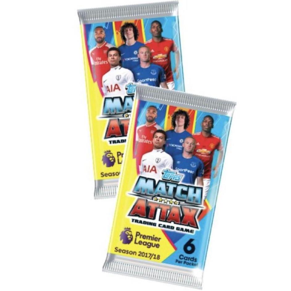 Topps Match Attax Premier League Season 2017/18 Booster Pack (6 Cards)