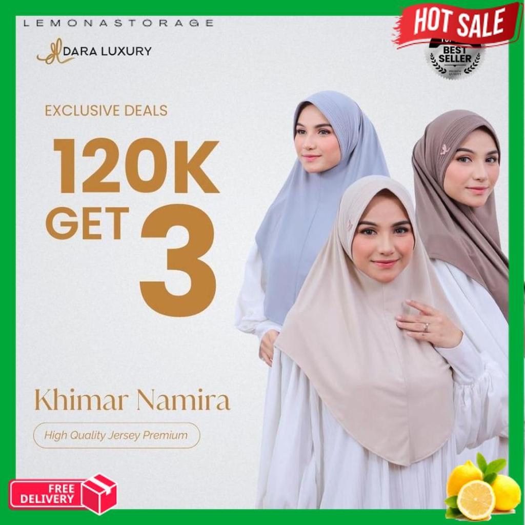 Dara Luxury | Namira | Hijab Instan Jersey Khimar Jersey Premium Hijab Menutup Dada