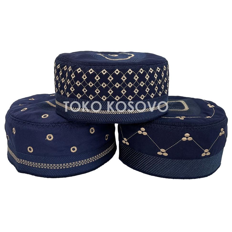 TERBARU Peci MADINAH BUGIS Haji Kopiah Medina Santri Pesantren Dewasa Anak Laki Motif Model Bordir K