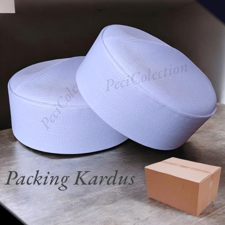 Sale Peci Kopiah Putih Pendek Peci kopiah Batok Keras Peci Putih Pendek