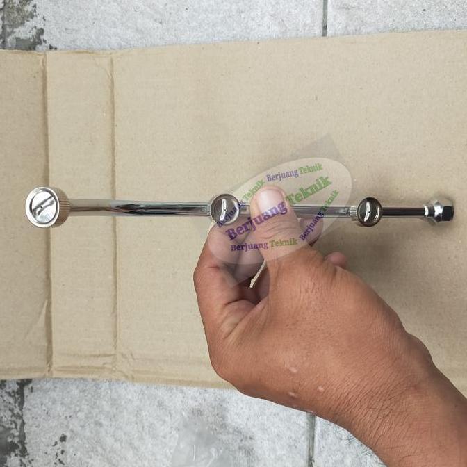 Stik Sprayer Kabut Stainless 3 Mata Nozzle 25 cm || Nozzle Sprayer Kabut 3 Mata