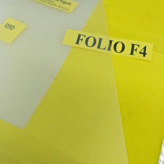Picnpic- Plastik F4 Jilid Mika Kaku Bening Doff Dove 0.50