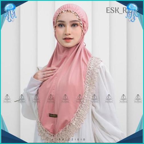Hijab Instan Jersey /  Jilbab Instan Renda /  Hijab Plat Esk_R2