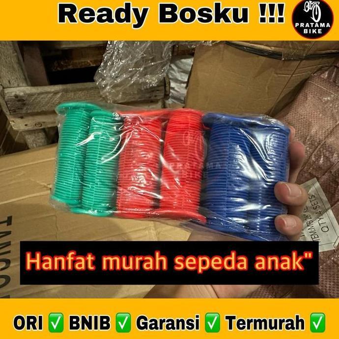 Promo Hanfat Hand Grip Sarung Stang Sepeda Bmx Mini 16 18 20 Hitam Warna Scorpion Outdoor Cod