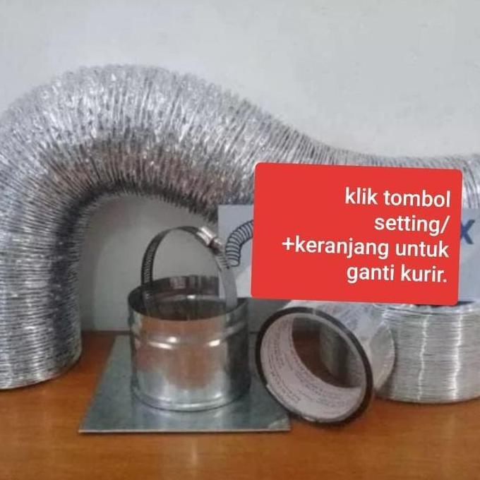 paket selang exhaust 6 inch metalize flexible ducting