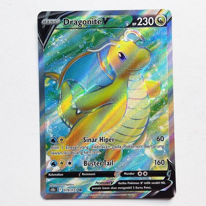 Dragonite V SR 078/071 S10b - Kartu Pokemon Indonesia