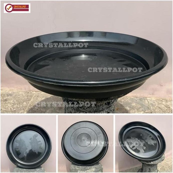 Abcd- Tatakan Alas Pot Bunga 60 Hitam 49Cm Untuk Pot 60Cm - Tatakan 60 Jumbo