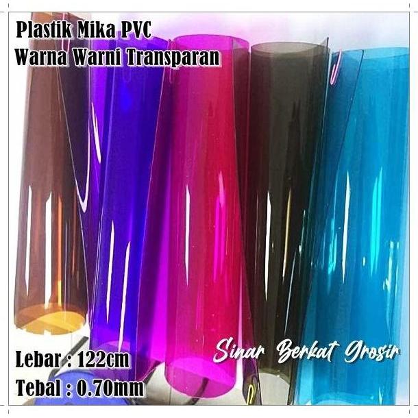 Picnpic- Plastik Mika Lentur Warna Warni Pvc Flexible Tebal 0.70Mm Lebar 122Cm