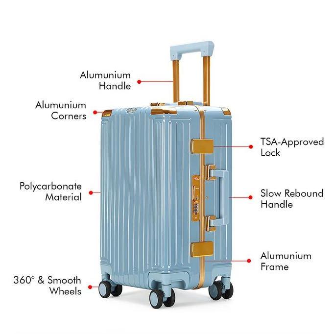Papipuk- Roaming Koper Size Kabin & Bagasi Koper Wanita Koper Pria Suitcase Luggage T098