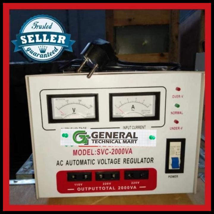 DISKON STABILIZER LISTRIK 2000 WATT MATSUNAGA-2000 VA MATSUNAGA PLUS KABEL 