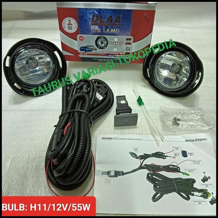DISKON FOGLAMP/LAMPU KABUT MOBIL BUMPER DEPAN ETIOS VALCO 