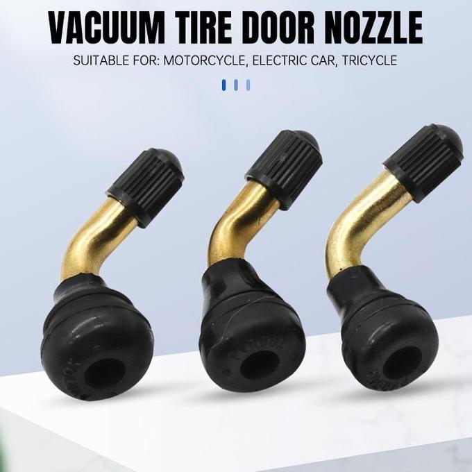 Pentil Ban Sepeda Listrik/Sepeda Listrik /Pentil Ban Tubeless Bengkok PVR 50 Selis /Sepeda Listrik O