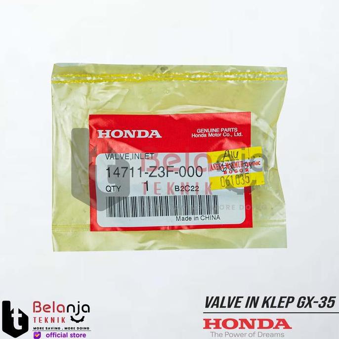 valve in klep api mesin gx-35 - sparepart mesin potong rumput gx-35