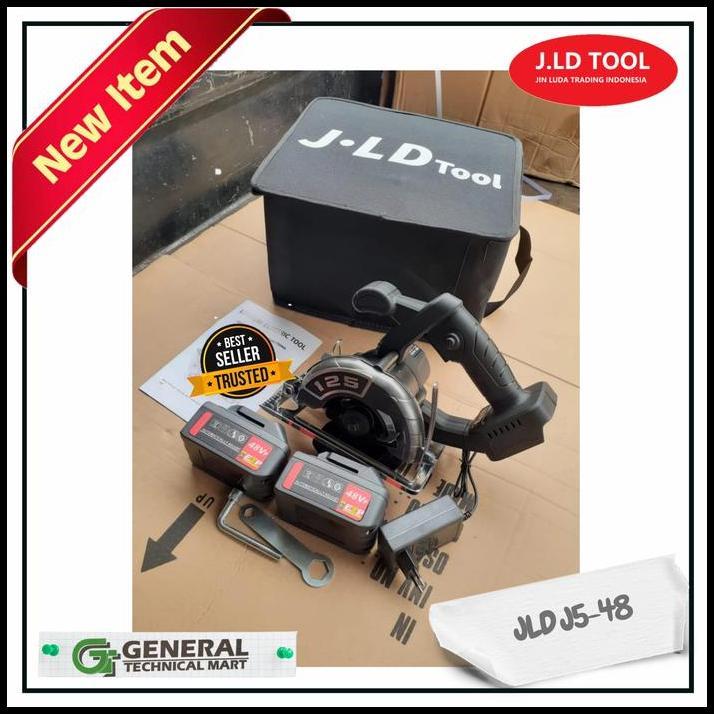 TERBARU CORDLESS MARBLE CUTTER MESIN POTONG KERAMIK BATERAI JLD J5-48 