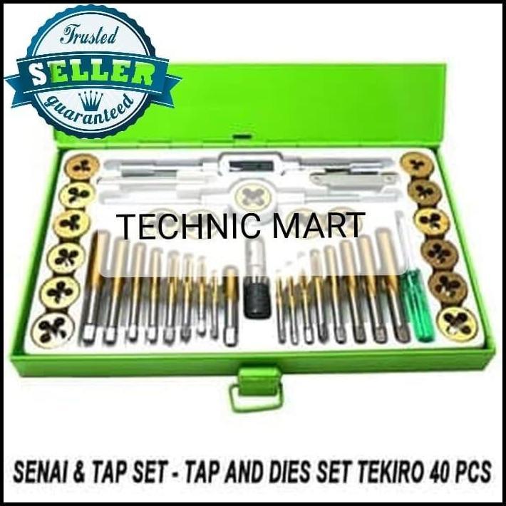 BEST DEAL SENAI & TAP SET TEKIRO 40 PCS/ TAP AND DIES SENAI SET-TAP SET