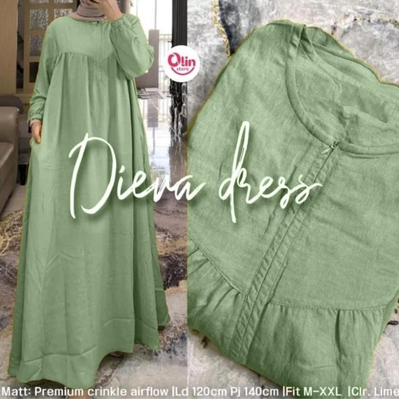 HOT DEALS DIERA DRESS -GAMIS DIERA DRES BTG TERBARU //Gamis terbaru //gamis kekinian