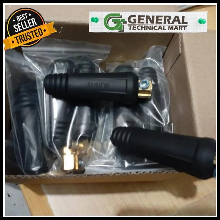 TERBARU KONEKTOR MALE KABEL MESIN LAS LISTRIK 10-25 MM CONNECTOR PLUG 