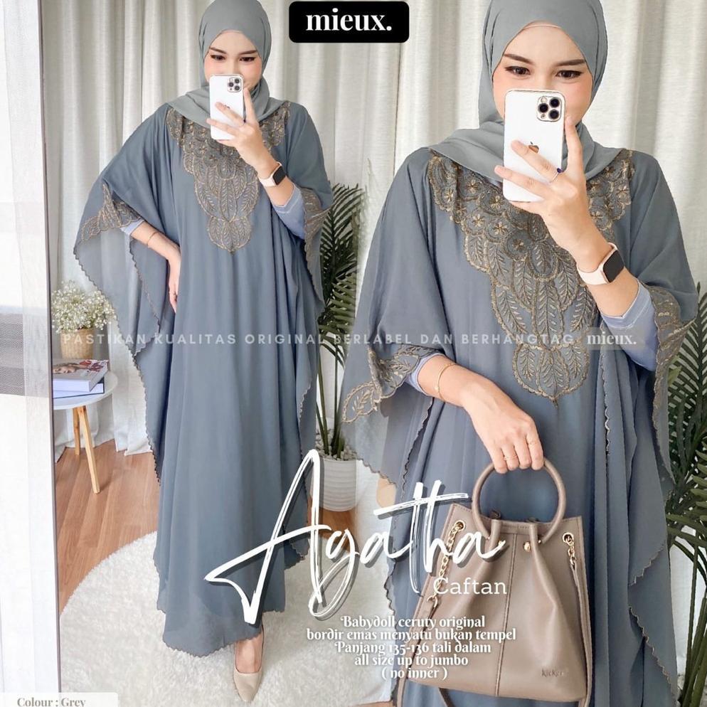 HOT DEALS AGATHA CHLOE MARLYN LUNA Kaftan Bordir Premium Original By Mieux