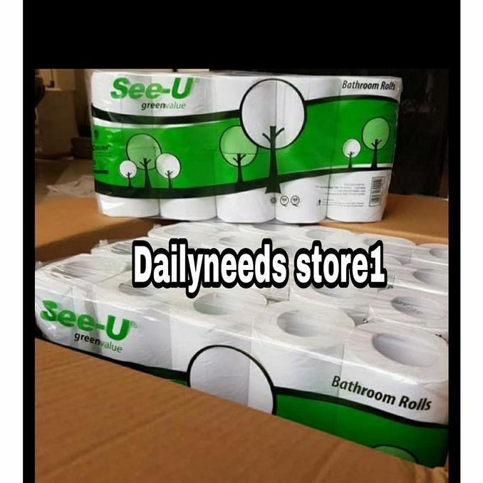 tissue toilet see u roll 1 dus| tissue gulung see u bathroom 100 roll